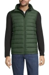 Lands' End Wanderweight Ultralight Packable Down Vest In Estate Green Heather