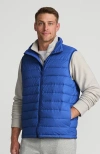Lands' End Wanderweight Ultralight Packable Down Vest In Evening Cobalt Heather