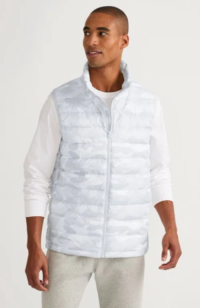 Lands' End Wanderweight Ultralight Packable Down Vest In Mist Camo