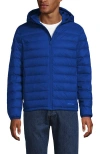 Lands' End Wanderweight Ultralight Packable Hooded Down Jacket In Blue