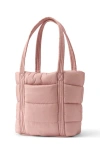 Lands' End Wanderweight Ultralight Packable Tote Bag In Antique Blush Shine