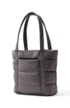 Lands' End Wanderweight Ultralight Packable Tote Bag In Gunmetal Shine