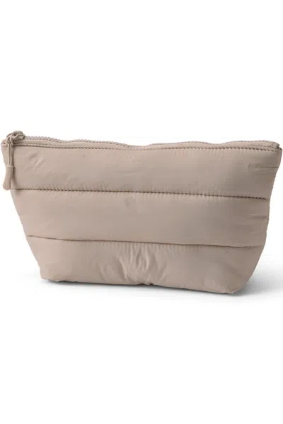 Lands' End Wanderweight Zip Pouch In Tan