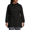 Lands' End Squall Packable Waterproof Raincoat In Black