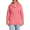Lands' End Squall Packable Waterproof Raincoat In Carmine Coral