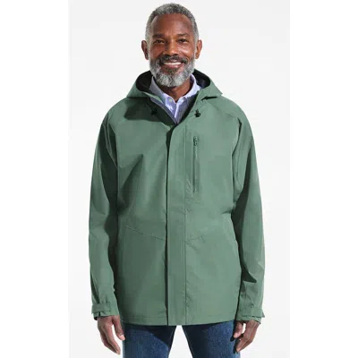 Lands' End Waterproof Rain Jacket In Green