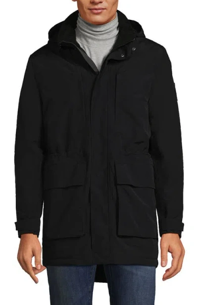 Lands' End Waterproof Squall Parka In Black