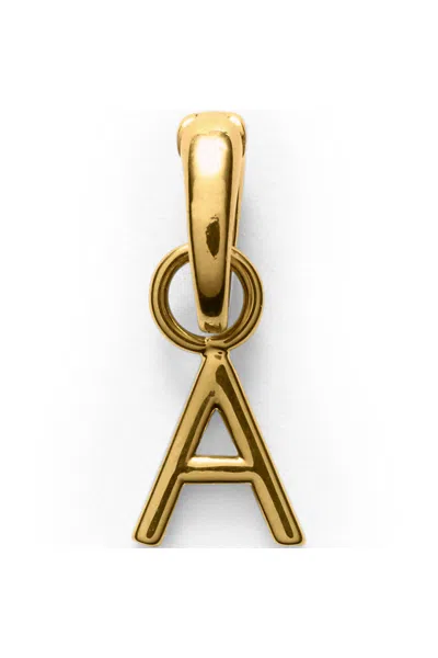 Lands' End Water-resistant Letter Charm In Gold