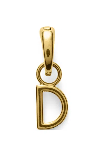 Lands' End Water-resistant Letter Charm In Gold