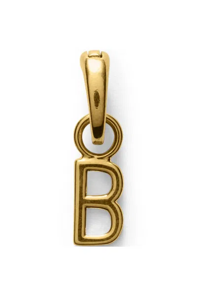 Lands' End Water-resistant Letter Charm In Gold