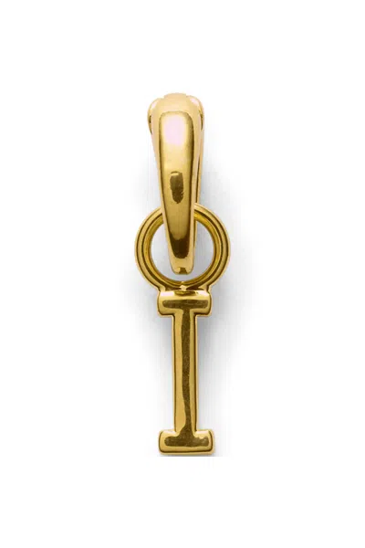 Lands' End Water-resistant Letter Charm In Pink