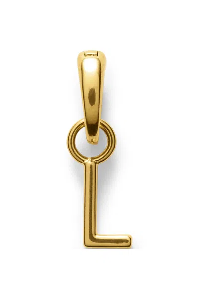 Lands' End Water-resistant Letter Charm In Pink
