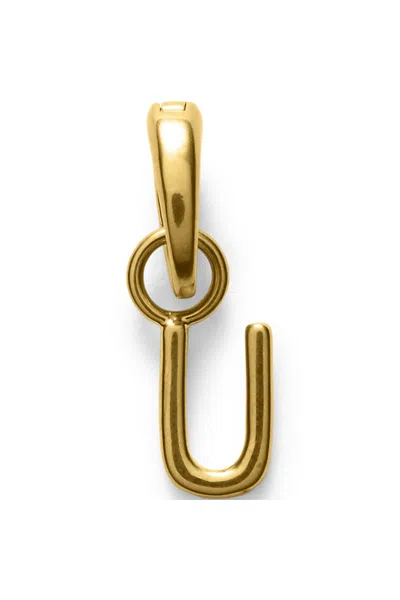 Lands' End Water-resistant Letter Charm In Purple
