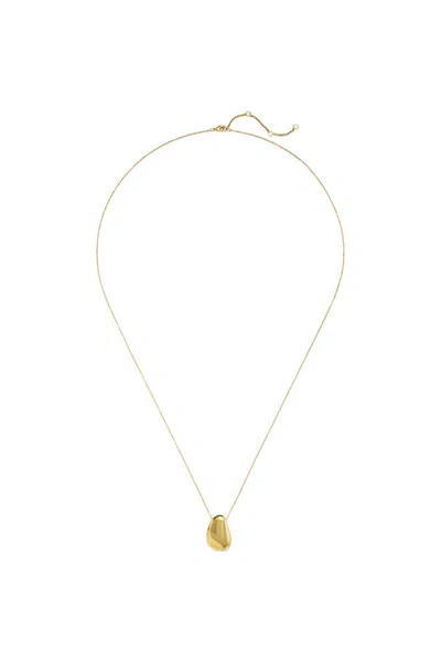 Lands' End Water-resistant Long Pendant Necklace In Gold
