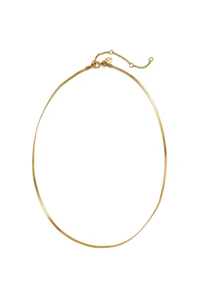 Lands' End Water-resistant Short Layering Necklace In Gold