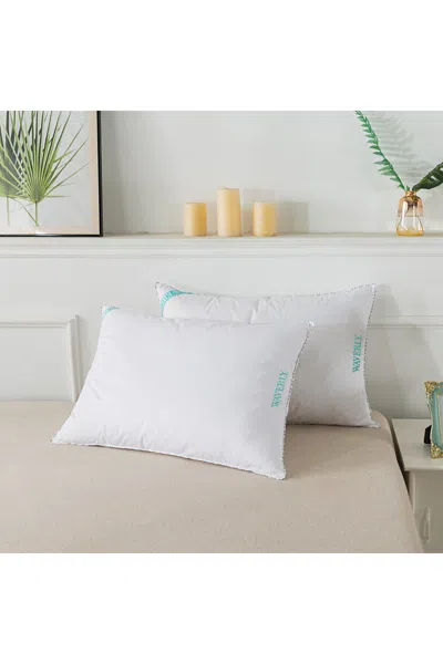 Lands' End Waverly Antimicrobial 233 Thread Count Cotton White Duck Down And Feather Bed Pillow