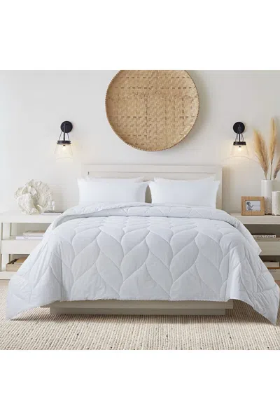 Lands' End Waverly Antimicrobial Cotton Down Alternative Comforter In Gray
