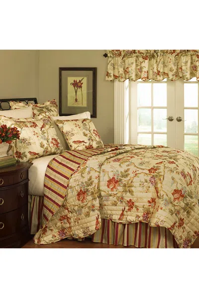 Lands' End Waverly Charleston Chirp Reversible Print Cotton Quilt Bedding Set In Multi