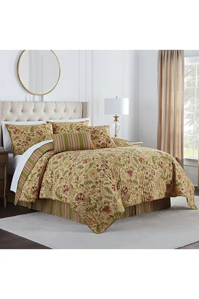 Lands' End Waverly Imperial Dress Jacobean Floral Cotton Quilt Bedding Set In Multi