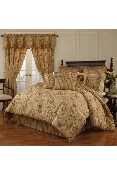 Lands' End Waverly Imperial Dress Reversible Print Cotton Comforter Bedding Set In Multi