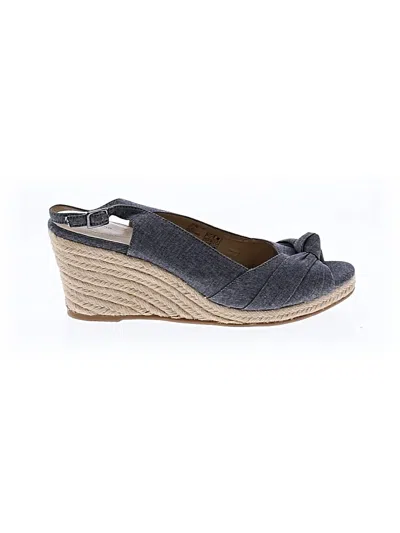 Pre-owned Lands' End Wedges In Gray