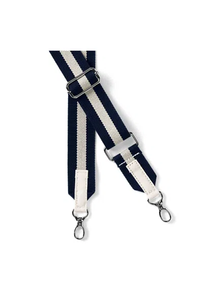 Lands' End Wide Adjustable Fashion Crossbody Strap In Blue