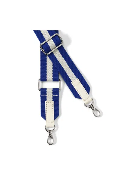 Lands' End Wide Adjustable Fashion Crossbody Strap In Blue