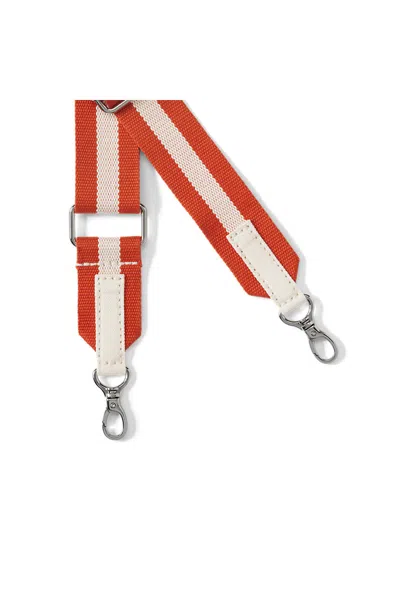 Lands' End Wide Adjustable Fashion Crossbody Strap In Orange
