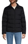 Lands' End Wide Channel 600 Down Puffer Jacket In Black