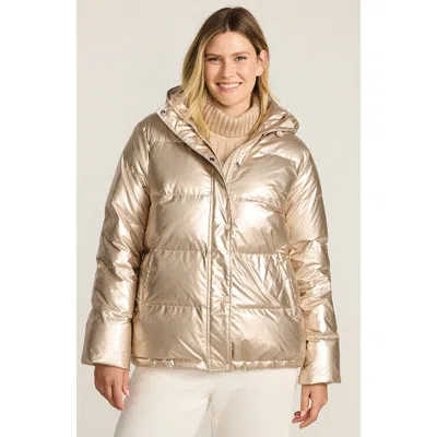 Lands' End Wide Channel 600 Down Puffer Jacket In Gold
