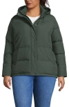 Lands' End Wide Channel 600 Down Puffer Jacket In Green