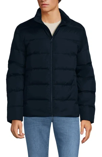 Lands' End Wide Channel 600 Down Puffer Jacket In Radiant Navy
