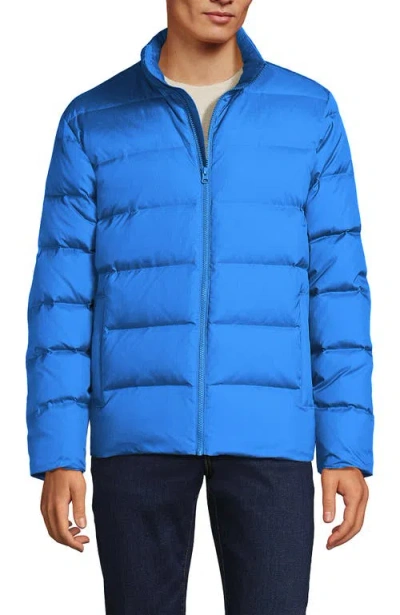 Lands' End Wide Channel 600 Down Puffer Jacket In Vista Blue