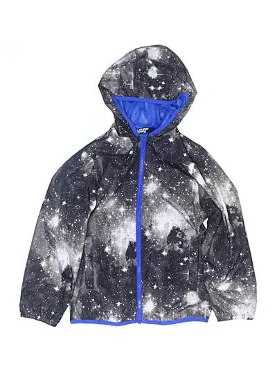 Pre-owned Lands' End Kids'  Windbreaker Jacket In Blue