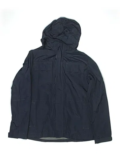 Pre-owned Lands' End Kids'  Windbreaker Jacket In Blue