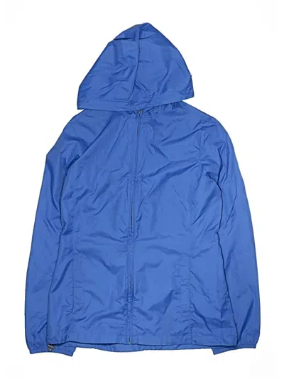 Pre-owned Lands' End Kids'  Windbreaker Jacket In Blue