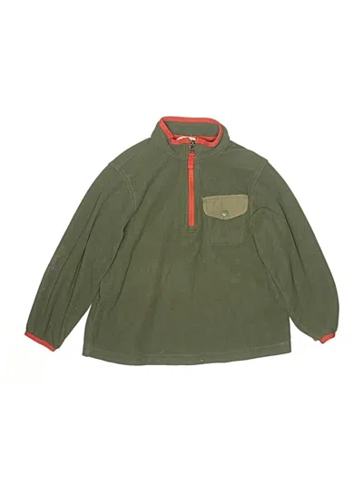 Pre-owned Lands' End Kids'  Windbreaker Jacket In Green