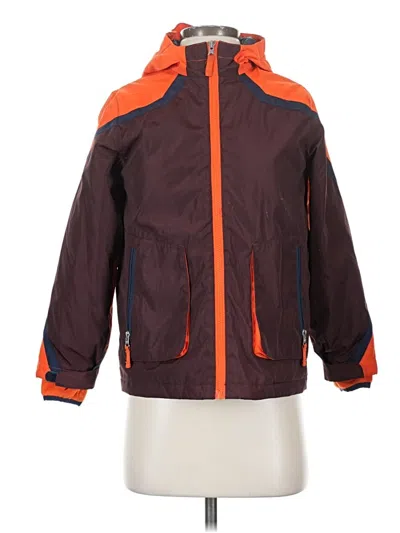Pre-owned Lands' End Windbreaker Jacket In Orange