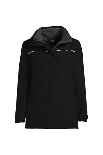 Lands' End Women's 3-in-1 Squall Jacket In Black