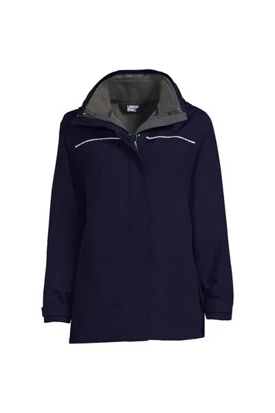 Lands' End Women's 3-in-1 Squall Jacket In Blue