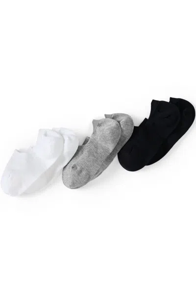 Lands' End Women's 3-pack No Show Socks In Multi