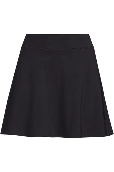 Lands' End Women's Active Adaptive Lycra Skater Skorts In Black