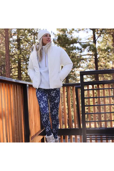 Lands' End Women's Active Hi Impact High Rise Compression Waist Leggings In Multi
