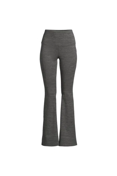 Lands' End Women's Active Hi Impact High Rise Slim Flare Pants In Gray