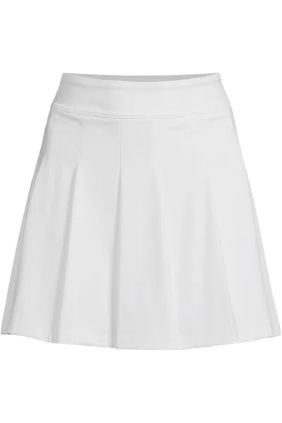 Lands' End Women's Active High Impact High Rise Skort In White