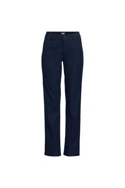 Lands' End Women's Active Performance Chino Pants In Blue