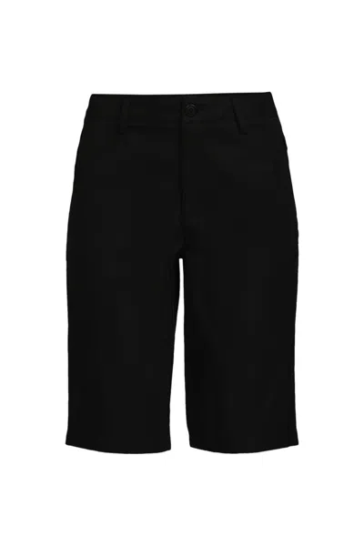 Lands' End Women's Active Chino Shorts In Black