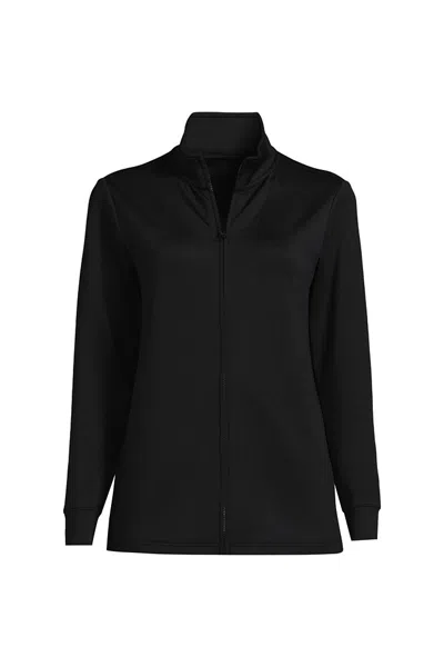 Lands' End Women's Active Performance Full Zip Jacket In Black