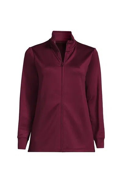 Lands' End Women's Active Performance Full Zip Jacket In Red