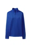 Lands' End School Uniform  Quarter Zip Pullover In Blue